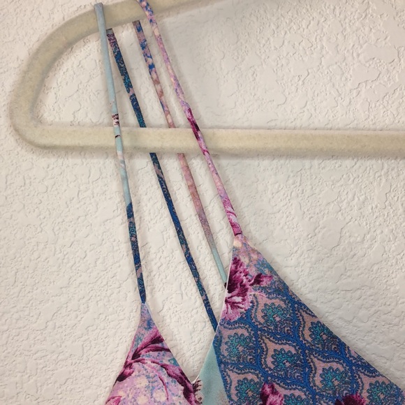 Skies Are Blue Floral Sleeveless Blouse Size S - Picture 4 of 10